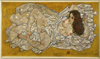 Liegende Frau von Egon Schiele