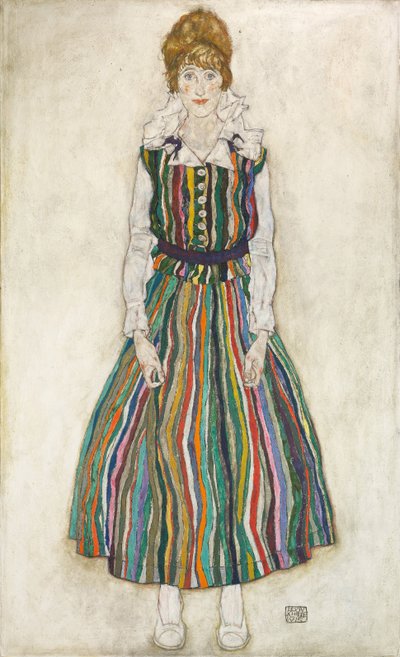 Porträt von Edith, der Frau des Künstlers, 1915 von Egon Schiele