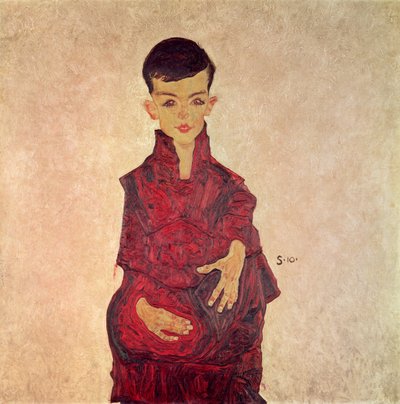Rainerbub (Porträt von Herbert Rainer im Alter von etwa 6 Jahren) 1910 von Egon Schiele