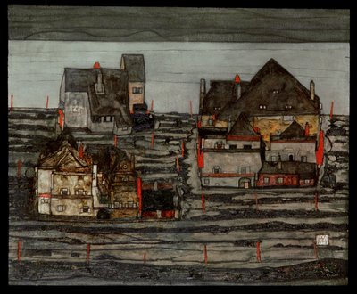 Vorstadt I von Egon Schiele