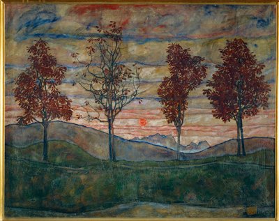 Vier Bäume von Egon Schiele