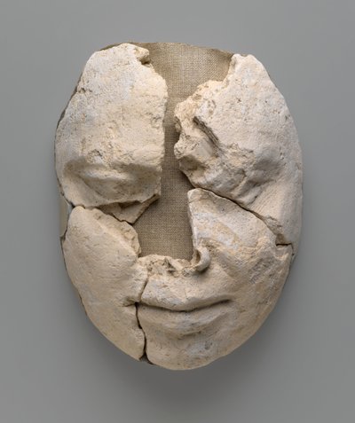 Mumienmaske eines Mannes, bestehend nur aus dem Gesicht von Egyptian