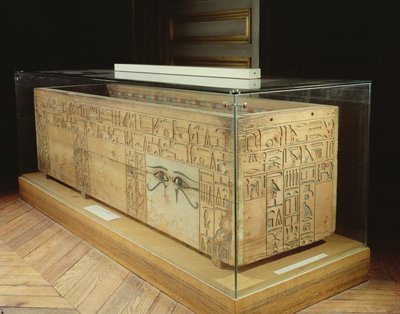 Sarkophag von Nakhti, Kanzler während der Herrschaft von Sesostris I aus Assiut, Mittleres Reich von Egyptian 12th Dynasty