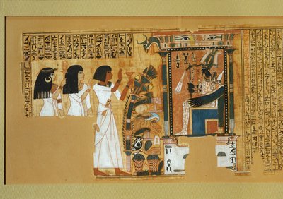 Totenbuch des Schreibers Nebqed, Regierungszeit von ... von Egyptian 18th Dynasty
