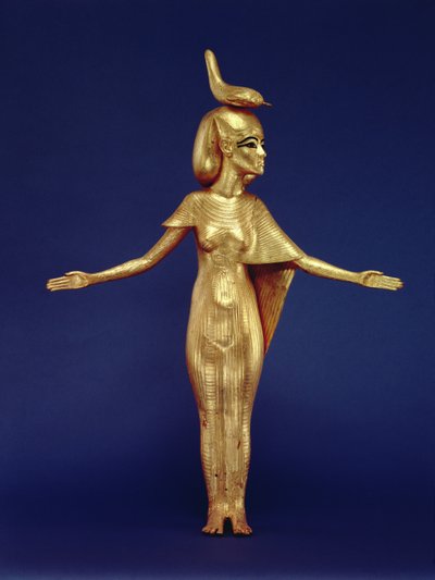 Detail der Göttin Selket vom Kanopenschrein, aus dem Grab von Tutanchamun (ca. 1370-1352 v. Chr.) Neues Reich von Egyptian 18th Dynasty