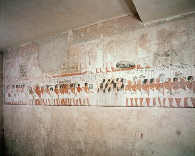 Innenraum des Grabes von Ramose, Neues Reich, ca. 1360 v. Chr. (Wandmalerei) von Egyptian 18th Dynasty