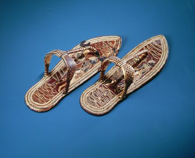 Sandalen, Grab von Tutanchamun, Neues Reich von Egyptian 18th Dynasty