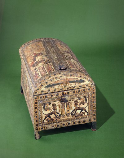 Tutanchamun-Truhe, Neues Reich, ca. 1340 v. Chr. von Egyptian 18th Dynasty