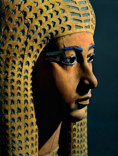 Holzskulptur von Königin Ahmose Merit-Amon, Frau von Amenophis I von Egyptian 18th Dynasty