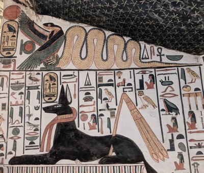 Anubis und Kobra von Egyptian 19th Dynasty