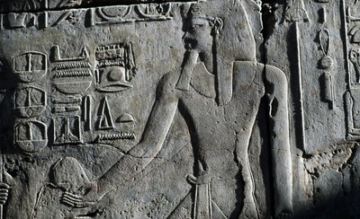 Basrelief, Tempel von Luxor, Luxor, Theben (UNESCO-Weltkulturerbe) von Egyptian 19th Dynasty