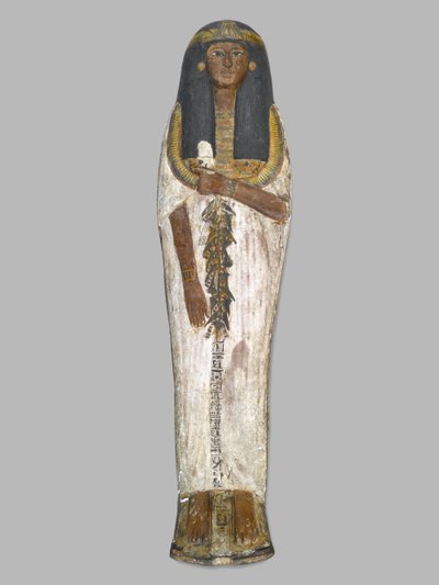 Sarg der Dame des Hauses, Weretwahset, neu beschriftet für Bensuipet, gefunden in Theben, Neues Reich, ca. 1292-1190 v. Chr. von Egyptian 19th Dynasty
