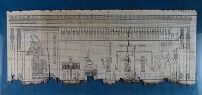 Papyrus mit satirischer Szene von Egyptian 20th Dynasty