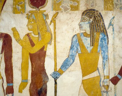 Wandmalereien aus dem Grab von Pa Nentwy, Bahariya-Oase, Gizeh, Ägypten von Egyptian 26th Dynasty