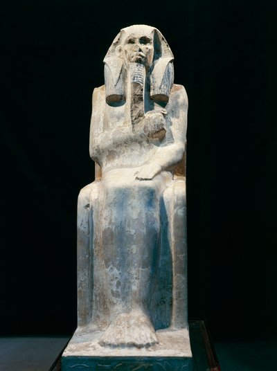 Statue des Pharao Gioser, aus Saqqara, Dynastie III (Foto) von Egyptian 3rd Dynasty