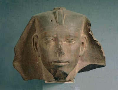 Kopf von König Djedefre, aus Abu Roash, Altes Reich, ca. 2565-2558 v. Chr. von Egyptian 4th Dynasty