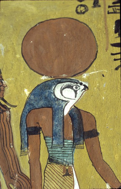 Altes Ägypten, Wandmalerei, Grab von Sennedjem, Grab der Adligen, Theben, Deir el Medina von Egyptian Egyptian