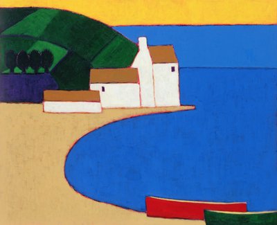 Bucht in Süd-Bretagne, 2004 von Eithne Contemporary Artist Donne