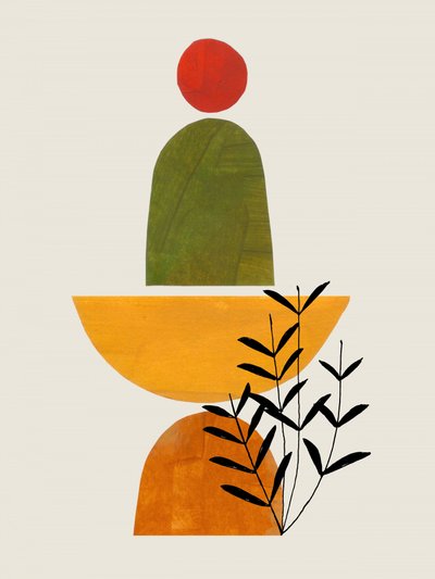 Botanische Balance Abstrakt von Ejaaz Haniff