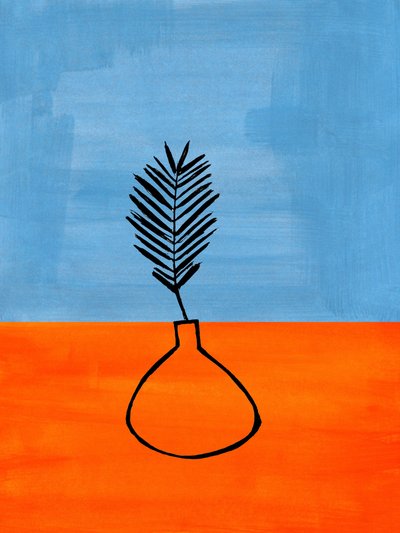 Moderne Palmblattvase von Ejaaz Haniff