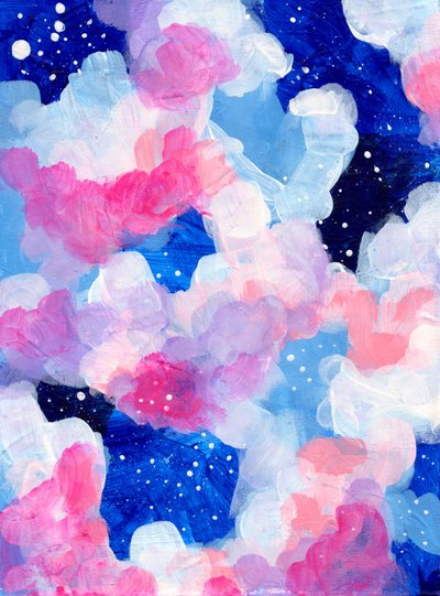 Pinker Blauer Träumender Himmel von Ejaaz Haniff