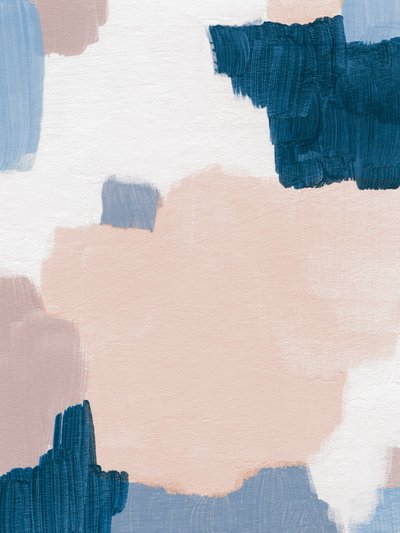 Weiches Blaues Abstrakt von Ejaaz Haniff