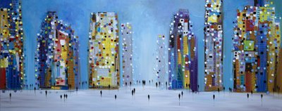 Moderne Stadtlichter von Ekaterina Ermilkina