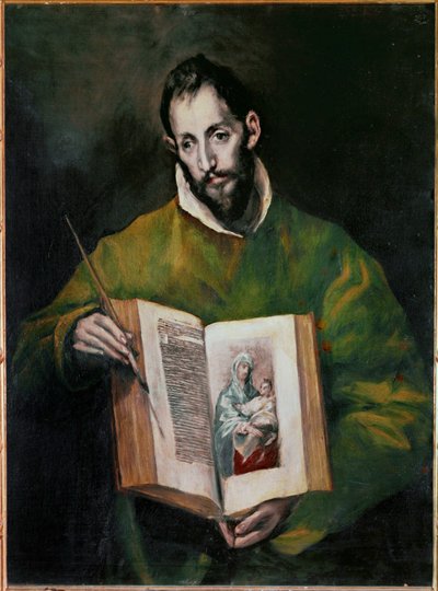 Heiliger Lukas Evangelist von El (1541-1614) Greco