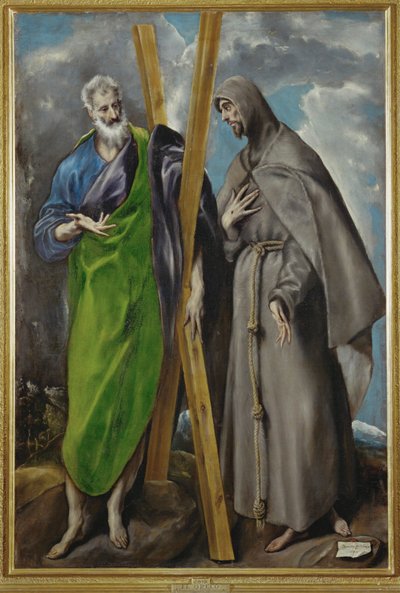 St. Andreas und St. Franziskus von El (1541-1614) Greco
