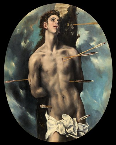 St. Sebastian, um 1610-14 von El (1541-1614) Greco
