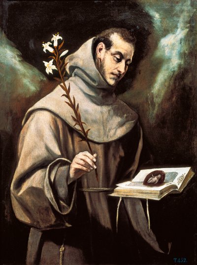 Porträt des Heiligen Antonius von Padua von El Greco