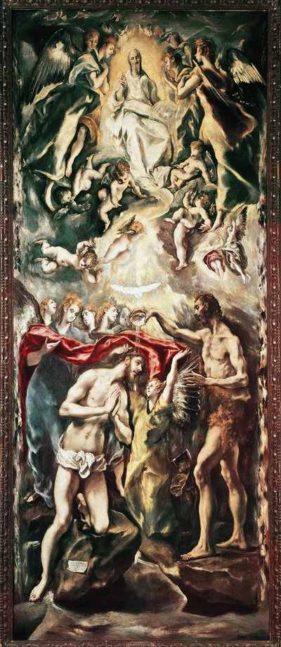 Die Taufe Christi von El Greco