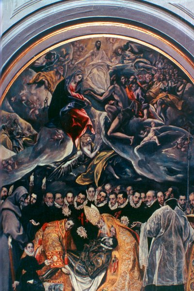 Das Begräbnis des Grafen Orgaz (Detail), 1586-1588 von El Greco