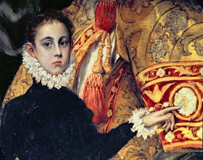 Das Begräbnis des Grafen Orgaz (Detail) von El Greco