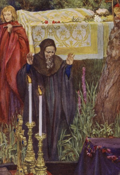 Illustration für Idylls Of The King von Alfred Lord Tennyson von Eleanor Fortescue Brickdale