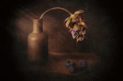 Stimmungsvolle Blumenvase von Elena Arjona