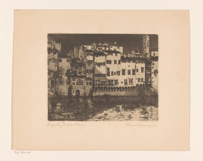 Borgo San Jacopo (Florenz) von Elena Wissmann (signed by artist)
