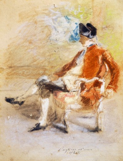 Figur im Kostüm des 18. Jahrhunderts, ca. 1890 von Eleuterio Pagliano