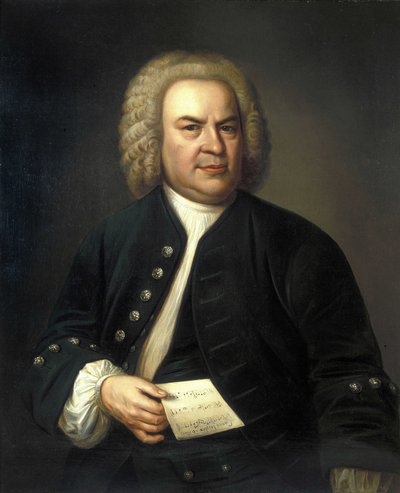 Porträt von Johann Sebastian Bach von Elias Gottleib (after) Haussmann