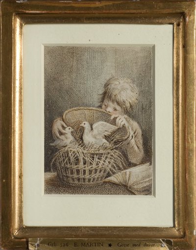 Das unartige Verlangen oder Knabe mit Tauben von Elias Martin