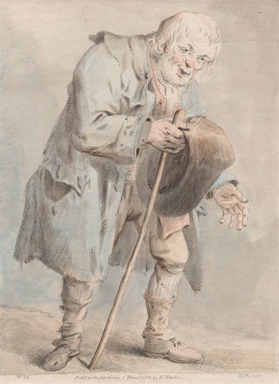 Bettelnder alter Mann von Elias Martin