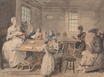 Lesestunde in einer Damenschule von Elias Martin
