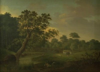 Eine Brücke über einen Wasserlauf bei Skodsborgvej von Elias Meyer