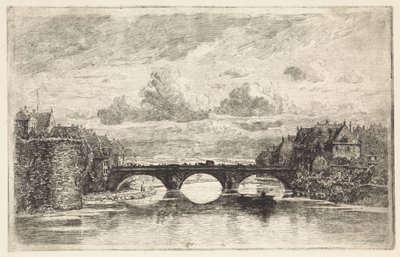 Brücke über die Fulda in Kassel von Elias Stark