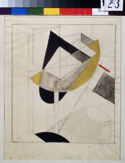 Proun 19 von Eliezer Markowich Lissitzky