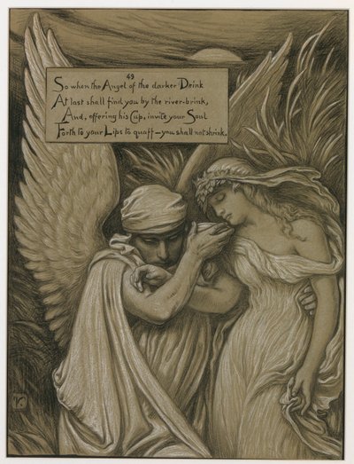 (Illustration für Rubáiyát von Omar Khayyám) Der Becher des Todes von Elihu Vedder