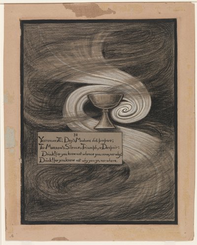 (Illustration für Rubáiyát von Omar Khayyám) Der Kelch der Verzweiflung von Elihu Vedder