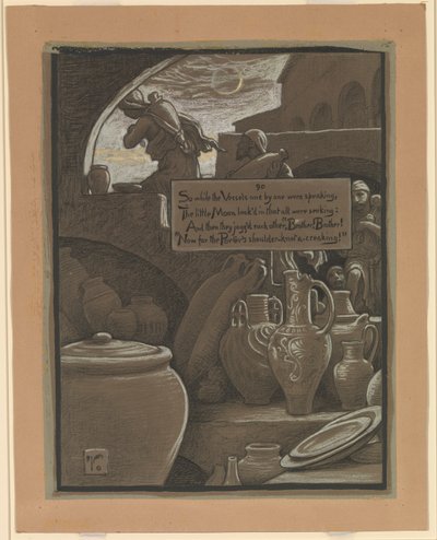 (Illustration für Rubáiyát von Omar Khayyám) Das Ende des Ramazan von Elihu Vedder