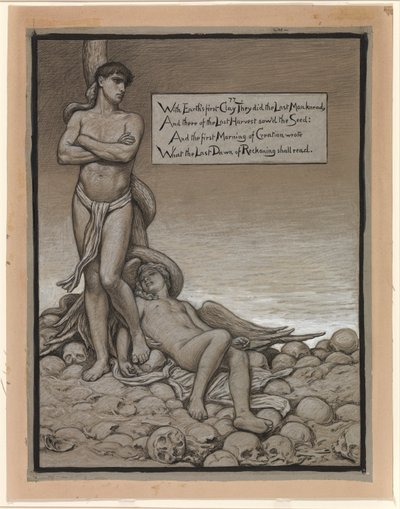 (Illustration für Rubáiyát von Omar Khayyám) Der letzte Mann von Elihu Vedder