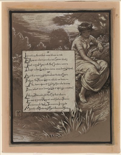 (Illustration für Rubáiyát von Omar Khayyám) Das Flussufer von Elihu Vedder